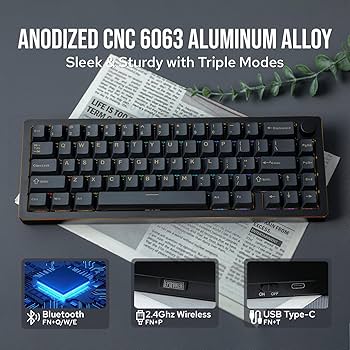 Amazon | 【2024新登場】EPOMAKER Tide65 QMK/VIAワイヤレス